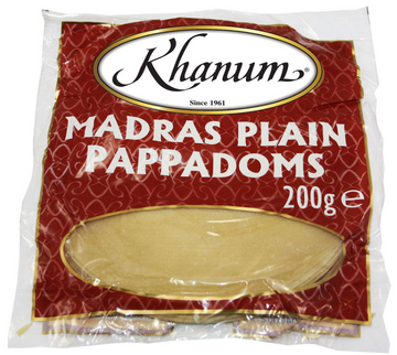 Pappadoms Madras 200g