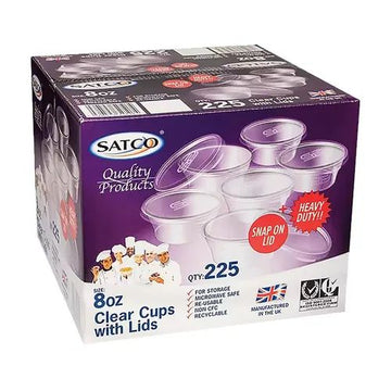 Satco 8 Oz Container With Lid