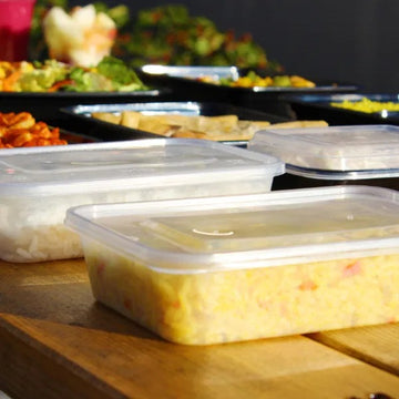 Plastic Container WIth Lids (250Pcs)