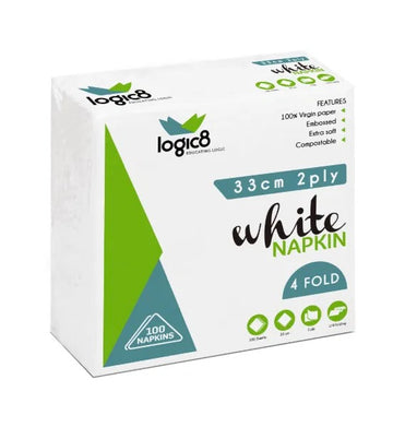Napkin 2-Ply 4-fold (20 x 100)