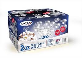 Satco 2 Oz Container WIith Lid