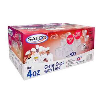Satco 4 Oz Container With Lid